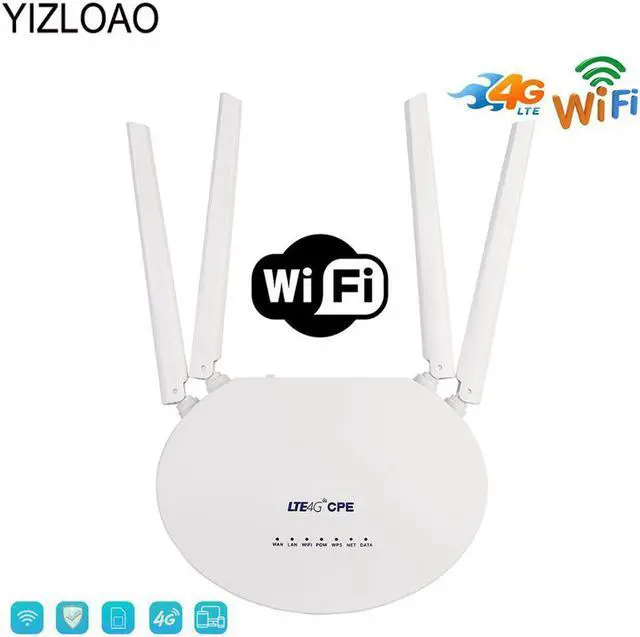 Main image of 4G LTE Router 300Mbps Wireless CPE 3G/4G LTE Mobile Wifi Hotspot With Sim Card Slot&4Pcs External Antenna Access Points
