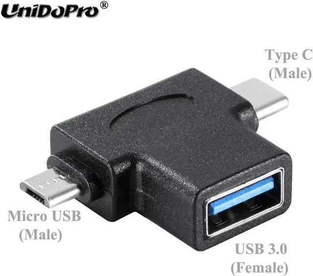 Alt view image 2 of 5 - 3.0 OTG Cable Adapter Micro  / Type C Converter for  Reno2 F Z , Reno 5G , Find X , R17 / R17 Pro , Vivo NEX / NEX S