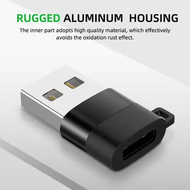 Alt view image 4 of 5 - 1PC Type C OTG Adapter USB C Male To Micro USB Female Cable Portable Hook Lock Converters For Macbook PC