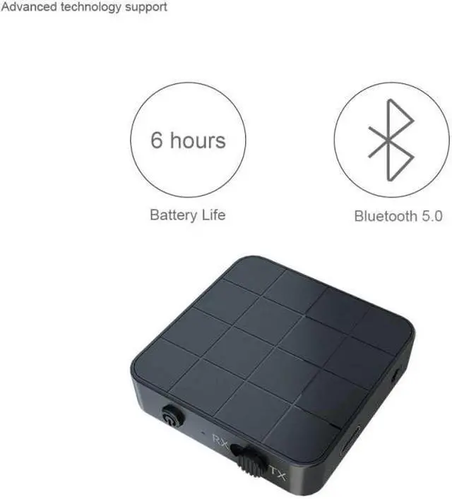 Alt view image 5 of 5 - For Car TV PC Speaker Bluetooth 5.0 Audio Receiver Transmitter Wireless Adapters Dongle AUX RCA 3.5MM 3.5 Jack USB Music Stereo