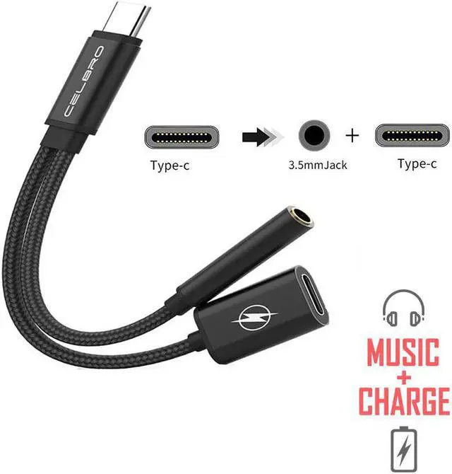 Main image of Type C To 3.5mm Headphone Jack Adapter Charger Cable for Mi Mix 3 8 Mi8 Pro/SE 3.5 Jack Earphone Converter c Kabel