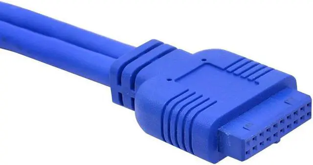 Alt view image 3 of 5 - 20Pin 2 Port USB 3.0 Hub USB3.0 Front Panel Cable Adapter Plastic Bracket for PC Desktop 3.5 Inch Floppy Disk Drive Bay
