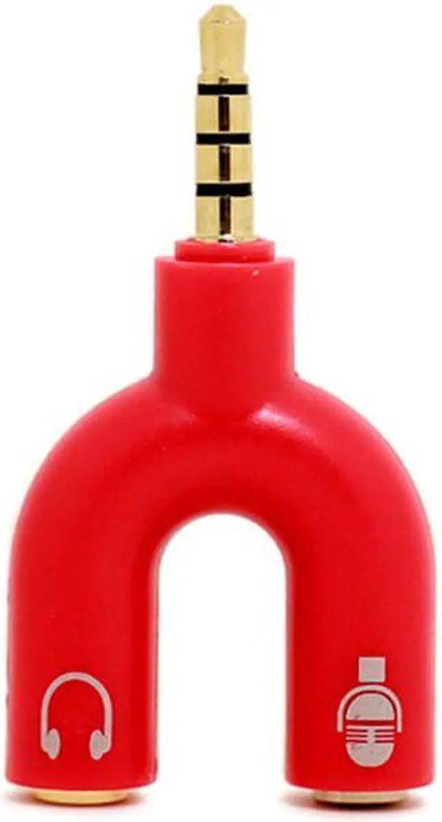 Alt view image 3 of 5 - Type Adapter Dal 3.5 MM Headphone Plg Adio Cables Splitter Microphone 2 in 1 Swivel Connector for Smartphone MP3 MP4 Player