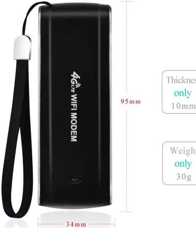 Alt view image 3 of 5 - 4G WiFi Modem USB dongle 3G 4G router Unlocked Pocket Network Hot spot WiFi Routers Wireless Modem with SIM Card Slot