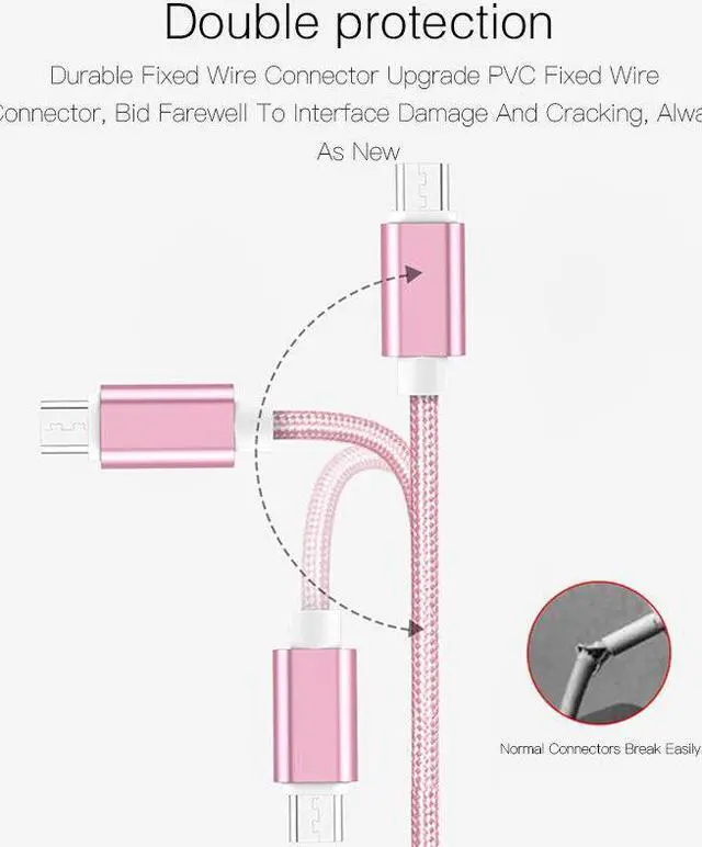 Alt view image 2 of 5 - 0.25m 1m 2m USB C Micro Type C Cable For iPhone X 6 7 8 Plus  S9 S10 Pro   mi 10 Android Charging Kable