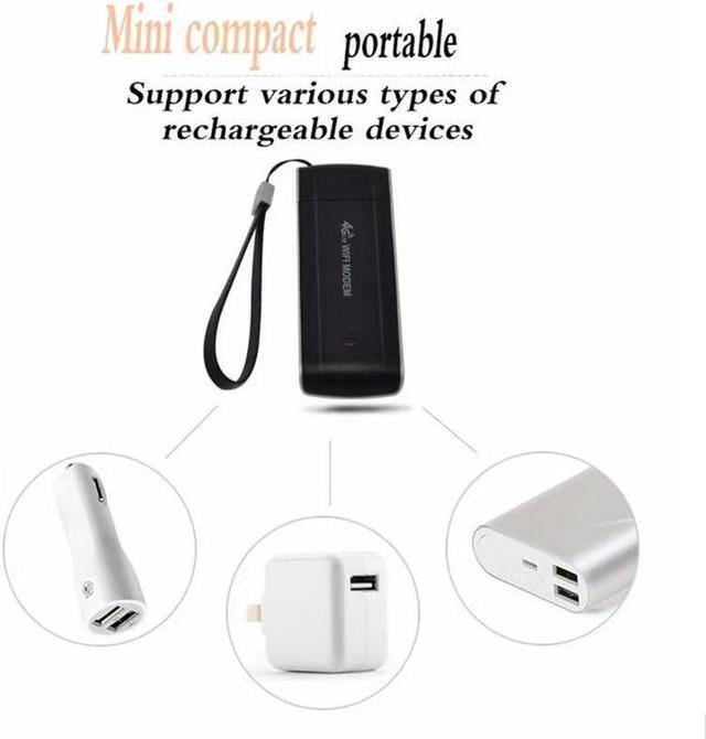 Alt view image 4 of 5 - 4G USB Wifi Router Unlocked Pocket Network Hotspot FDD LTE  EVDO Wi-Fi Routers Wireless Modem with SIM Card Slot