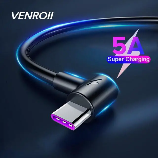 Main image of 1m 2m  Type C USB Cable for  5A Super Quick Charge USB-C for  Mate 30 20 10 P30 P20 Pro Fast Charging Cord