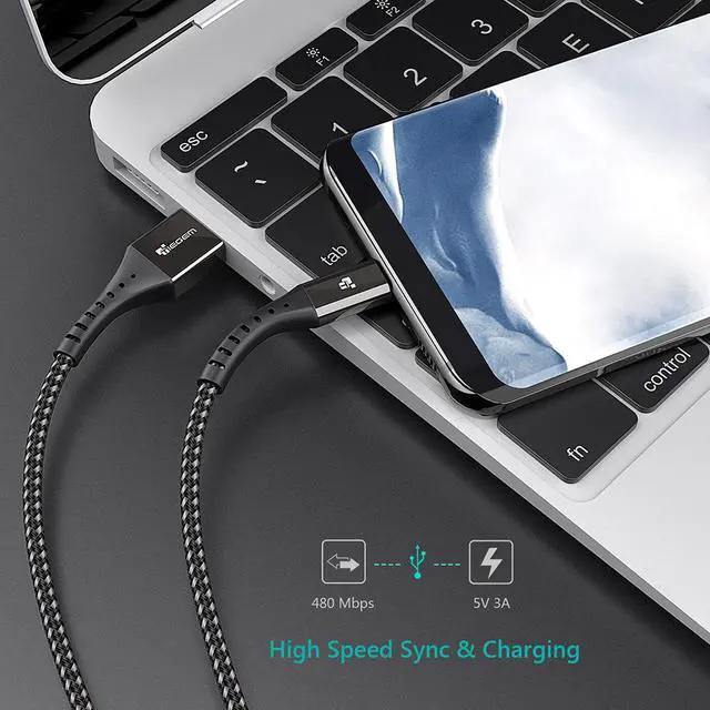 Alt view image 4 of 5 - USB Type C Cable USB-C 3A Fast Charging Type-C Cable Sync  Cable for  S8 S9 S10  mi9 note 7 8 9 cord