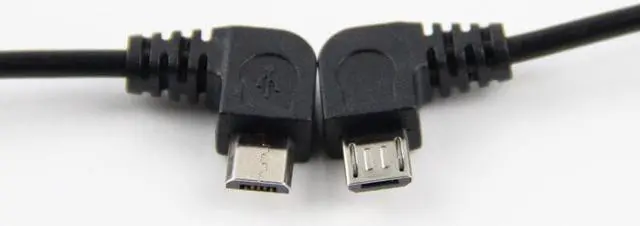 Alt view image 4 of 5 - 100% tested right angle female USB to male Micro USB OTG Cable Adapter for  LG  Android Phone for For flash drive