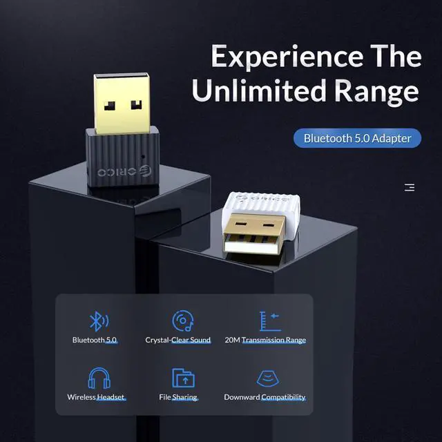 Alt view image 2 of 5 - Mini Wireless USB Bluetooth Dongle Adapter 4.0 5.0 Bluetooth Audio Receiver Transmitter aptx for PC Speaker Mouse Laptop