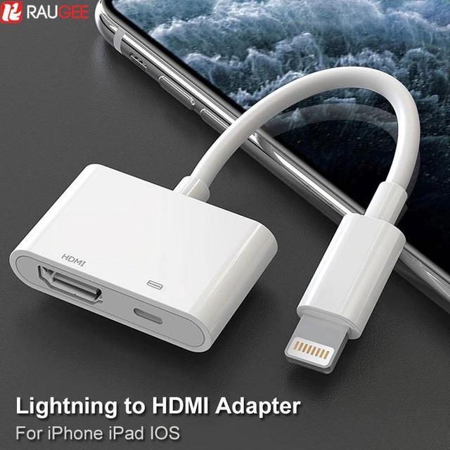 Main image of Adapter for iPhone to TV 1080P HD 4K  Audio Video Converter Lightning Digital AV Adapter Cable for iPhone 11 XS 8 iPad