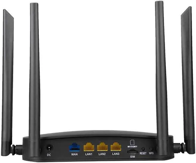 Alt view image 2 of 5 - 4G LTE Smart WiFi Router WiFi Repeater 300Mbps Router High Power SIM Card Wireless CPE Router With 4pcs External Antennas