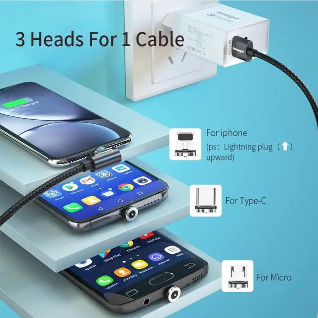 Alt view image 3 of 5 - Magnetic Charger Cable  for Android   Wire Cord Magnet Cable Charger Micro USB CableTXTB1