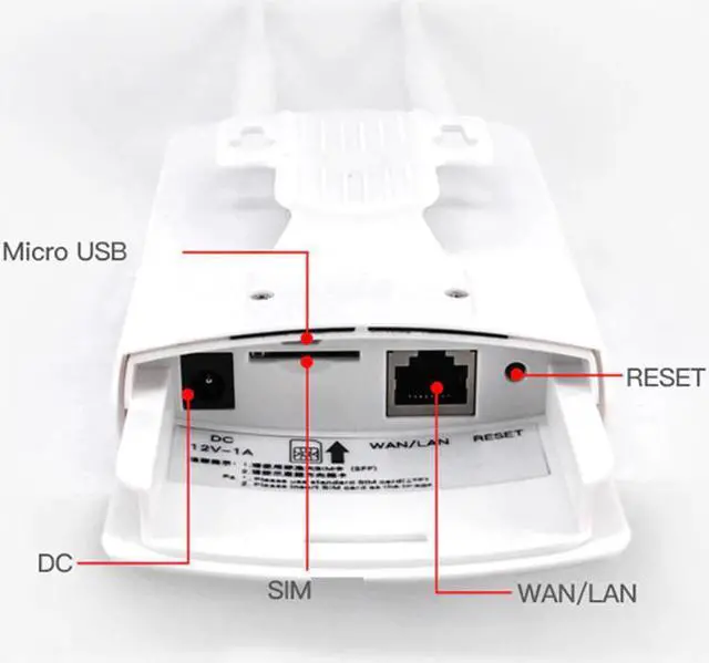 Alt view image 5 of 5 - 4G LTE Wireless Wifi AP Router Mobile Wifi/Hotspot 4G Modem Antenna Router Broadband Outdoor Gateway Cpe
