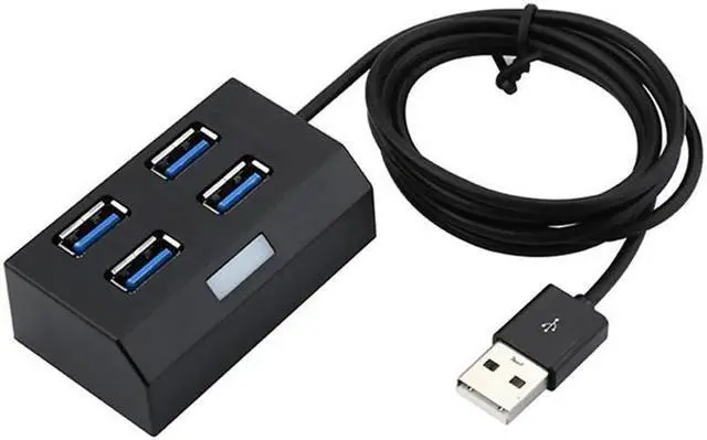 Alt view image 2 of 5 - USB 3.0 HUB 4 Port USB Splitter Adapter 5GBps External USB Extension Converter Cable 1.2m for PC Laptop Desktop