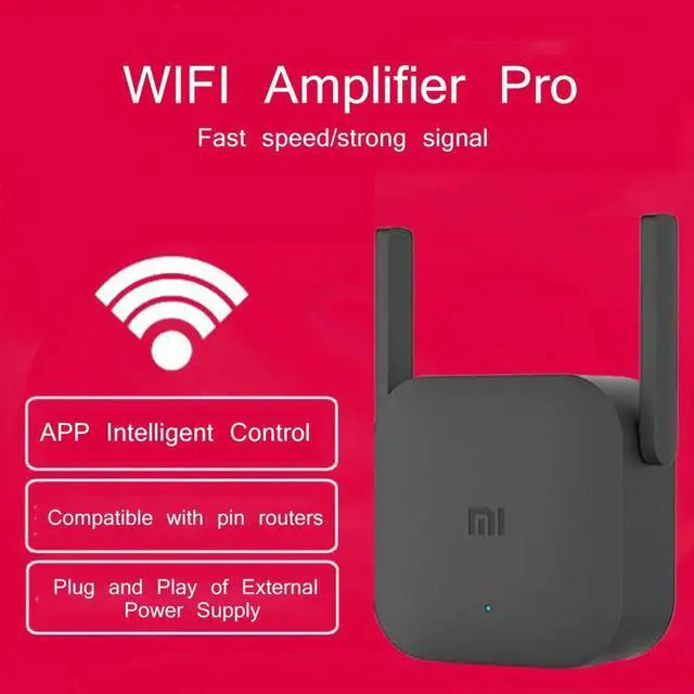 Alt view image 5 of 5 - WiFi Repeater Pro 300M Mi Amplifier Network Expander Router Power Extender Roteador 2 Antenna for Router Wi-Fi Home