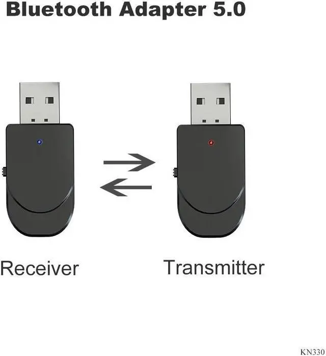 Alt view image 2 of 5 - 5.0 Audio Receiver Transmitter 3 IN 1 Mini 3.5mm Jack AUX USB Stereo Music Wireless Adapter for TV Car PC Headphones