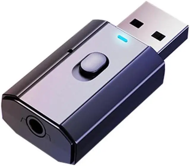 Alt view image 3 of 5 - 5.0 Receiver And Transmitter With Microphone Bluetooth Audio Receiver For Headphones Tv 3.5 Aux Jack Stereo Music Adapte