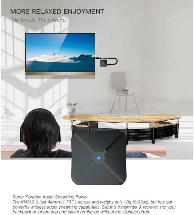 Alt view image 5 of 5 - Audio Receiver Transmitter Bluetooth 5.0 AUX RCA 3.5MM 3.5 Jack USB Music  Adapters Dongle For Car TV PC Speaker