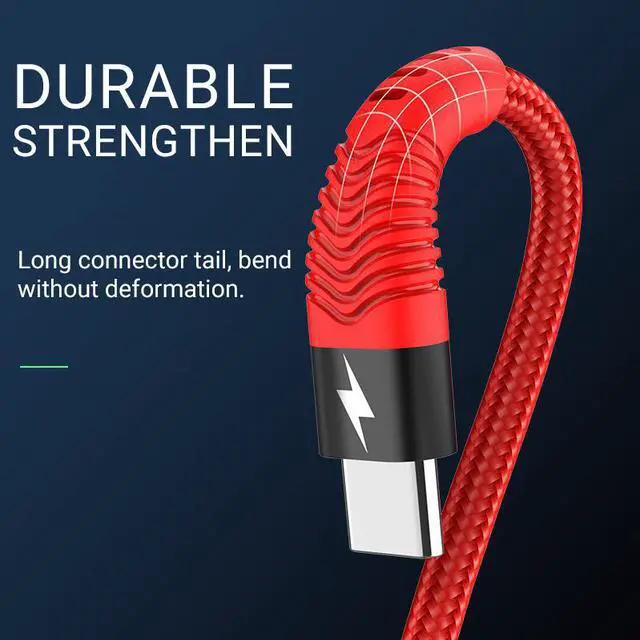 Alt view image 3 of 5 - usb cable to type c 5a fast charging usb c wire usbc charger c type cord for    mole phone android