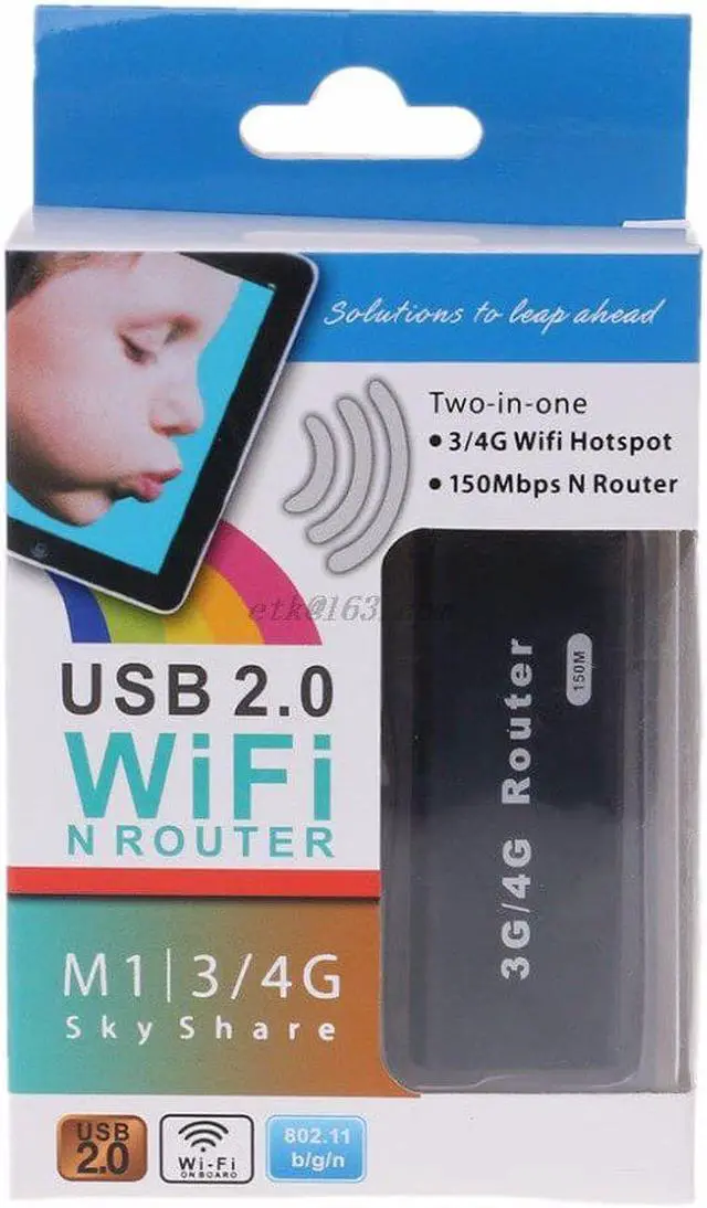 Alt view image 5 of 5 - Mini Portable WIFI Router 3G/4G WiFi Wlan Hotspot AP Client 150Mbps USB Wireless Router hot