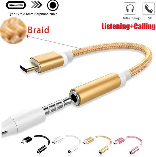 Main image of To 3.5mm Jack Converter Earphone Audio Adapter Cable Type USB C To 3.5 Mm Headphone Aux Cable for  P20 Lite Mate 20