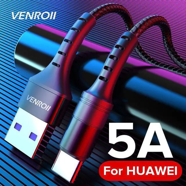 Main image of USB Type C Cable Quick Charge 3.0 4.0 USBC 5A Supercharge Type-C Cabo for P30 P20 Mate 30 20 Pro 10 V20 V10