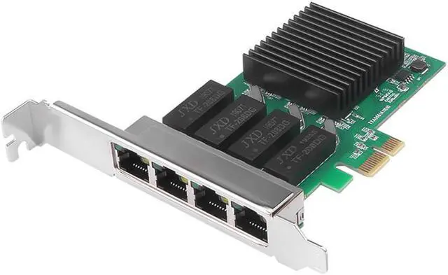 Alt view image 3 of 5 - internet PCI Express Network adapter 4 port gigabit network card 4 RJ45 port PCI-E  with realtek 8111H TXA066