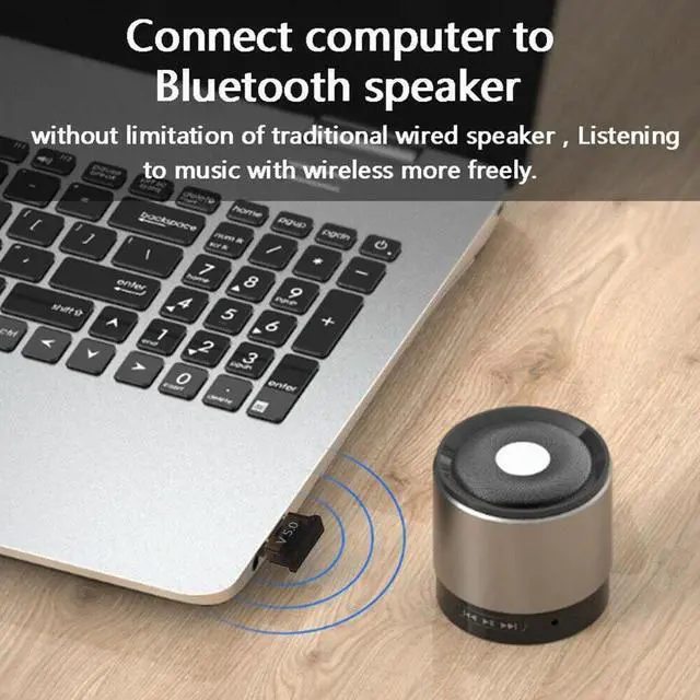 Alt view image 4 of 5 - USB Bluetooth 5.0 Adapter Transmitter Music Receiver MINI BT5.0 Dongle Audio Adapter for Computer PC Laptop Tablet