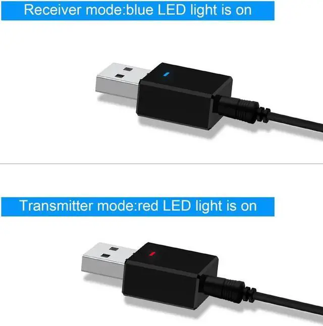 Alt view image 5 of 5 - Bluetooth 5.0 Receiver Transmitter Mini Stereo Bluetooth AUX RCA USB 3.5mm Jack Audio For TV PC Car Kit Wireless Adapter