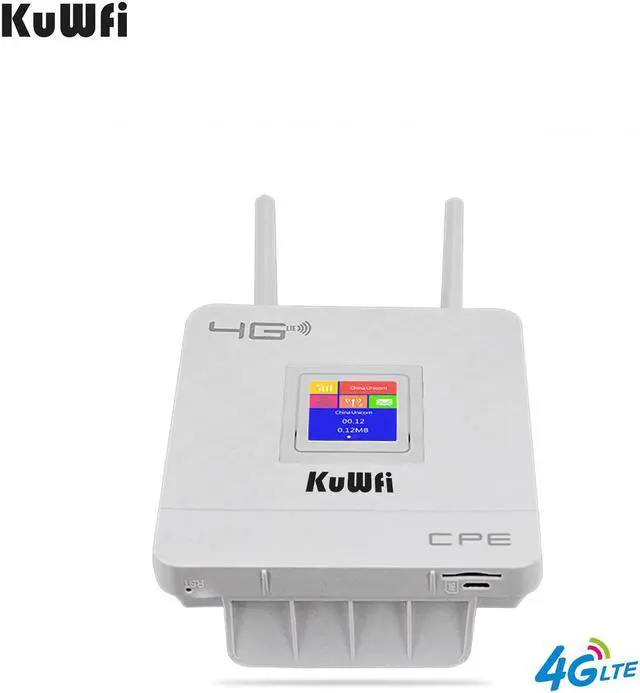 Alt view image 4 of 5 - 4G Sim Card Wifi Router CAT4 150Mbps Wireless CPE Router 4G LTE FDD/TDD Unlock Router With External Antennas WAN/LAN RJ45