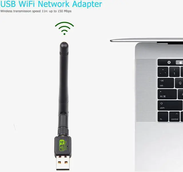 Alt view image 5 of 5 - Wifi Adapter Free Driver 150Mbps Wi fi Adapter Ethernet PC WiFi Dongle 2.4G Network Card Antena Wi Fi Receiver for Windows
