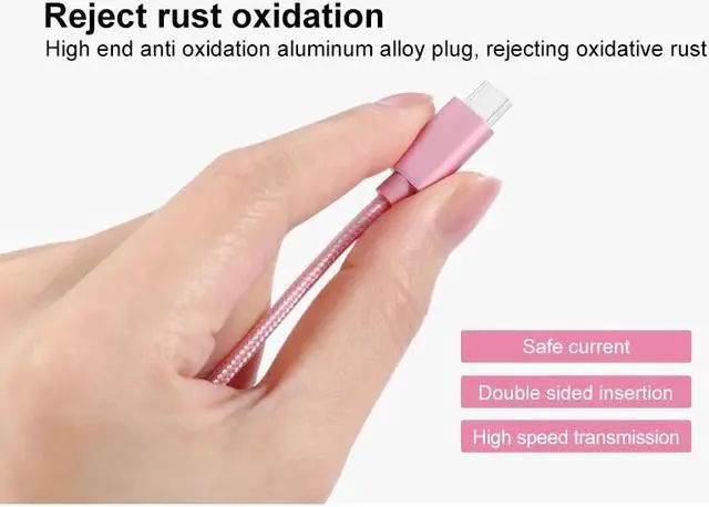 Alt view image 5 of 5 - USB Type C  Fast Charging usb c cable Type-c  Cord Charger usb-c For  S8 S9 Note 9 8  mi8 mi6 HTC/LG