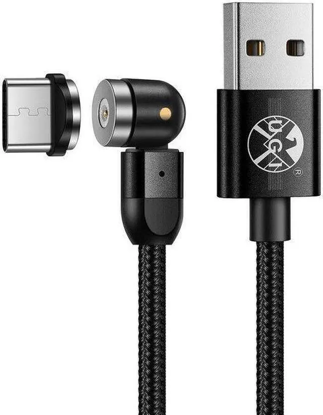 Alt view image 5 of 5 - 1M/2M/ Magnetic Cable 2.4A Fast Charging Charger 540° 180° 360° Rotating Micro USB Type C USB C For Android Tablet laptop