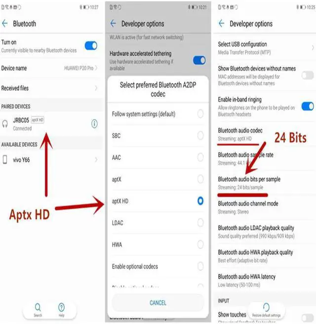 Alt view image 4 of 5 - 5.0 Transmitter Receiver CSR8675 Aptx HD/LL Music Wireless Audio Adapter RCA/3.5mm AUX Jack/SPDIF for  TV PC Car