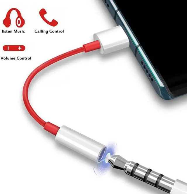 Alt view image 3 of 5 - C 3.5mm Aux Adapter Usb C To 3.5MM Headphone Jack Adapter Audio Cable For  Note 10 Plus S20 Ultra Google Pixel 3 4 2