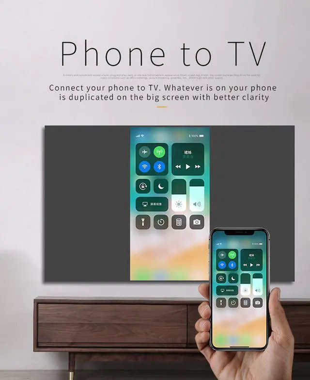 Alt view image 5 of 5 - Wireles WIFI Display Dongle Video Adapter HDMI Cable for iPhone X XS MAX XR 6 7 8 Plus iOS Android    to TV