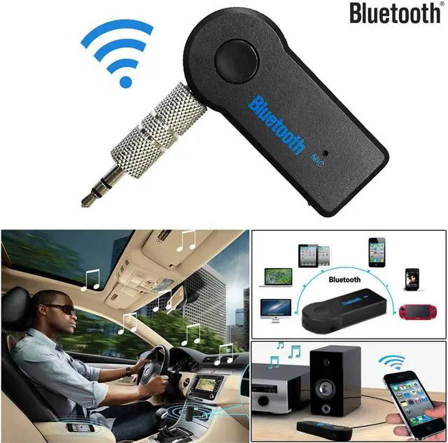Alt view image 4 of 4 - Receiver Wireless 3.5mm Jack Mini Stereo Audio Music Receiver Car AUX Speaker Handsfree Adapter For TV
