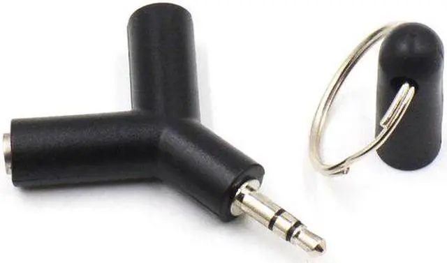 Alt view image 3 of 5 - 3.5mm Y-shape Earphone Adapter Double Jack Adapter Plug Stereo Headphone Splitter for PC/MP3 Smartphone Player Audio Cables