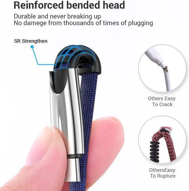 Alt view image 5 of 5 - Type C Cable Fast Quick Charge QC 3.0 Cavo for  Mi 9t 9 SE 8 A3 CC9 Redmi note 8 7 K20 Pro 7 QC3.0 flat Noodle cable