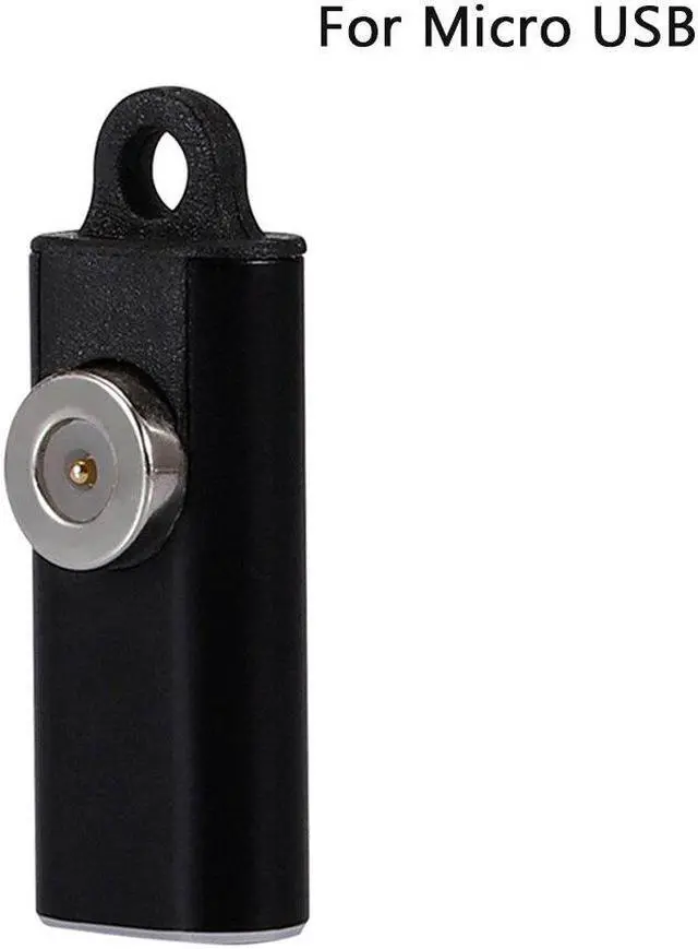 Alt view image 4 of 5 - Portable Magnetic Adapter Fast For Phone 2.4A Current Practical Safe Home Office Micro USB Type C Charging Cable Converter