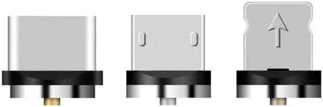 Alt view image 2 of 5 - Micro USB Type C Cable For IPhone  Android Mole Phone Fast Charging USB Cable Magnet Charger Wire Cord