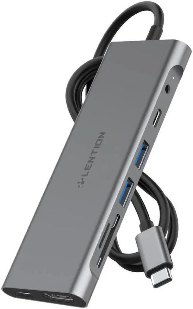 Main image of Cable USB C Hub with 4K HDMI, 2 USB 3.0, 3.5mm  audio,Type C Charging Adapter for MacBook Pro 13/15/16 (Thunderbolt 3 Port)