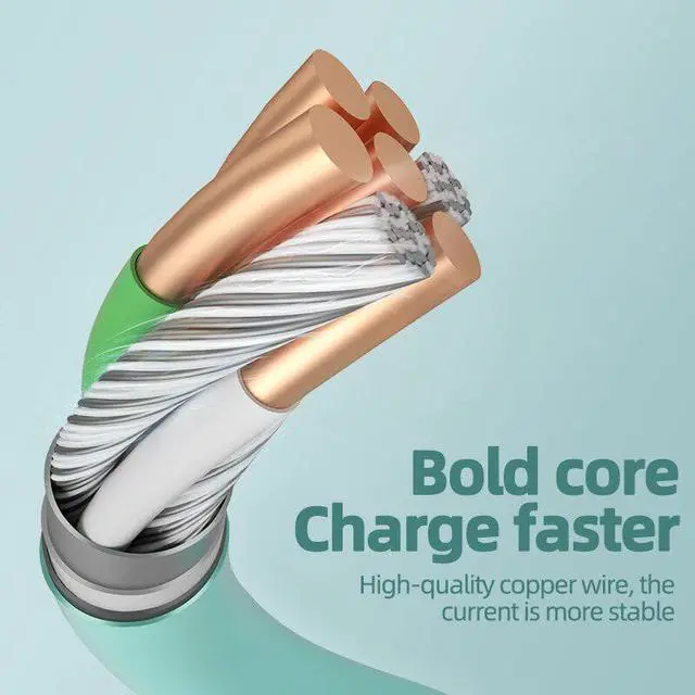 Alt view image 5 of 5 - usb c cable type c cable Charger For iPhone Micro usb Fast Charging  Cord for iPhone   usb Liquid Silicone