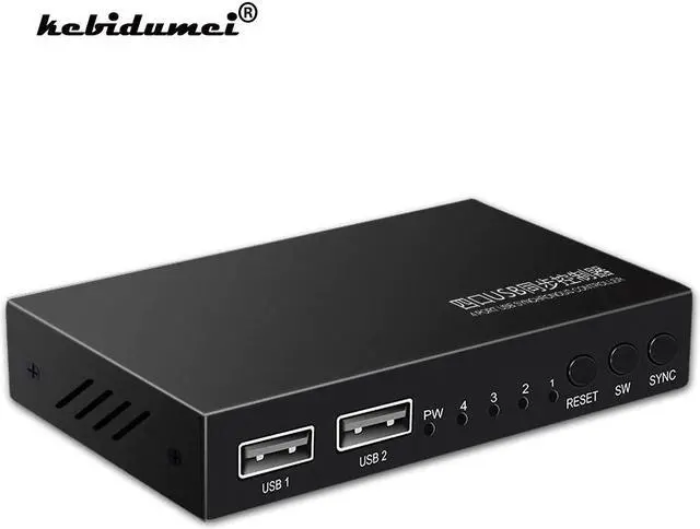 Main image of USB 2.0 Switcher USB KVM Switch for Keyboard Mouse Printer Monitor 2 PCs Sharing 4 Devices USB Switch