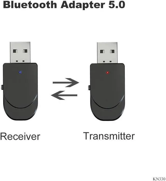 Alt view image 2 of 5 - Bluetooth 5.0 Receiver Transmitter 3 In 1 Mini Stereo AUX RCA 3.5mm Jack USB Audio Wireless Adapter For TV PC Car Headphones