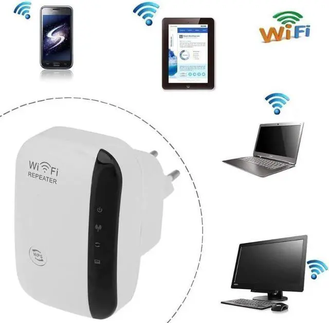 Alt view image 4 of 5 - 300Mbps Wifi Repeater Wi Fi Routers Expander Signal Booster Extender