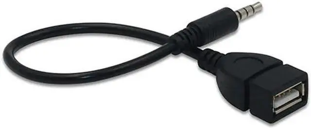 Alt view image 4 of 5 - 3.5mm Male Audio AUX Jack to USB 2.0 Type A Female OTG Converter Adapter Cable
