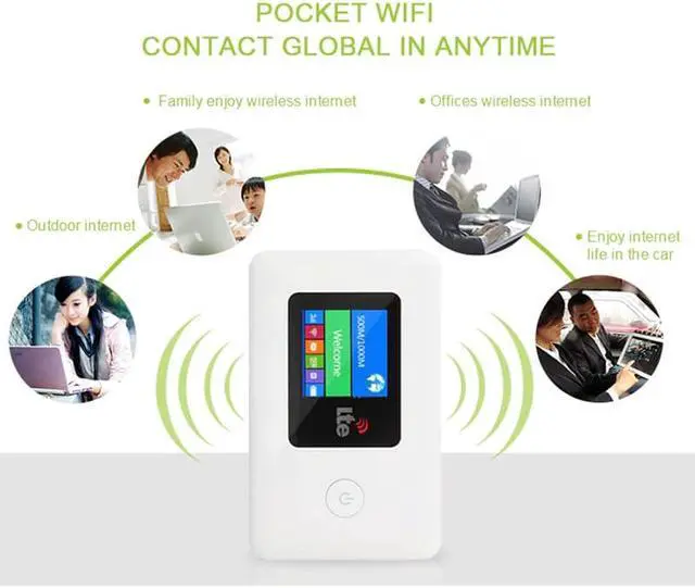 Alt view image 5 of 5 - LR112 4G WIFI Router Mobile WiFi Travel Partner Wireless Pocket Mobile Wifi Router car wifi router With SIM Card Slot