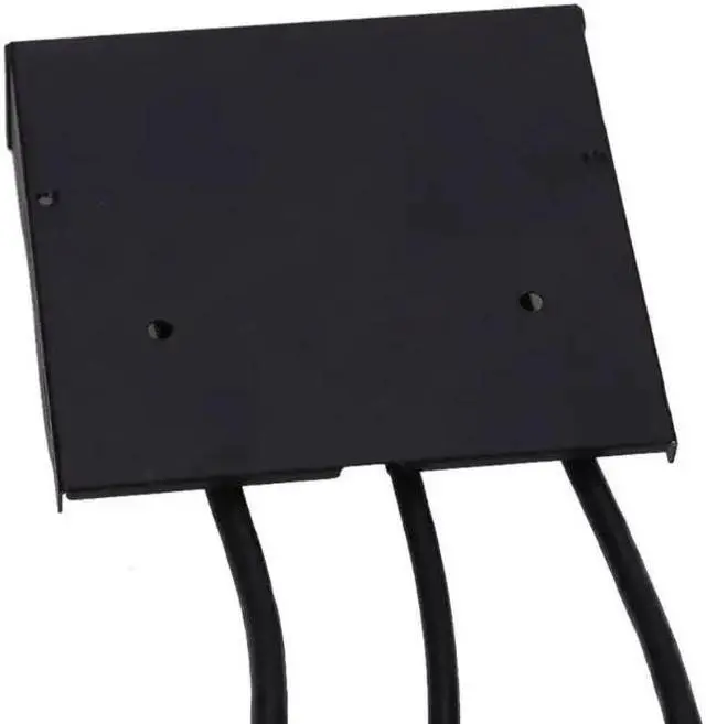 Alt view image 5 of 5 - 3.5 in Audio Front Panel HD Audio Connector Computer Splitter Adapter 4 Ports 20Pin to 2 USB Port Hub PC Floppy Expansion Cable